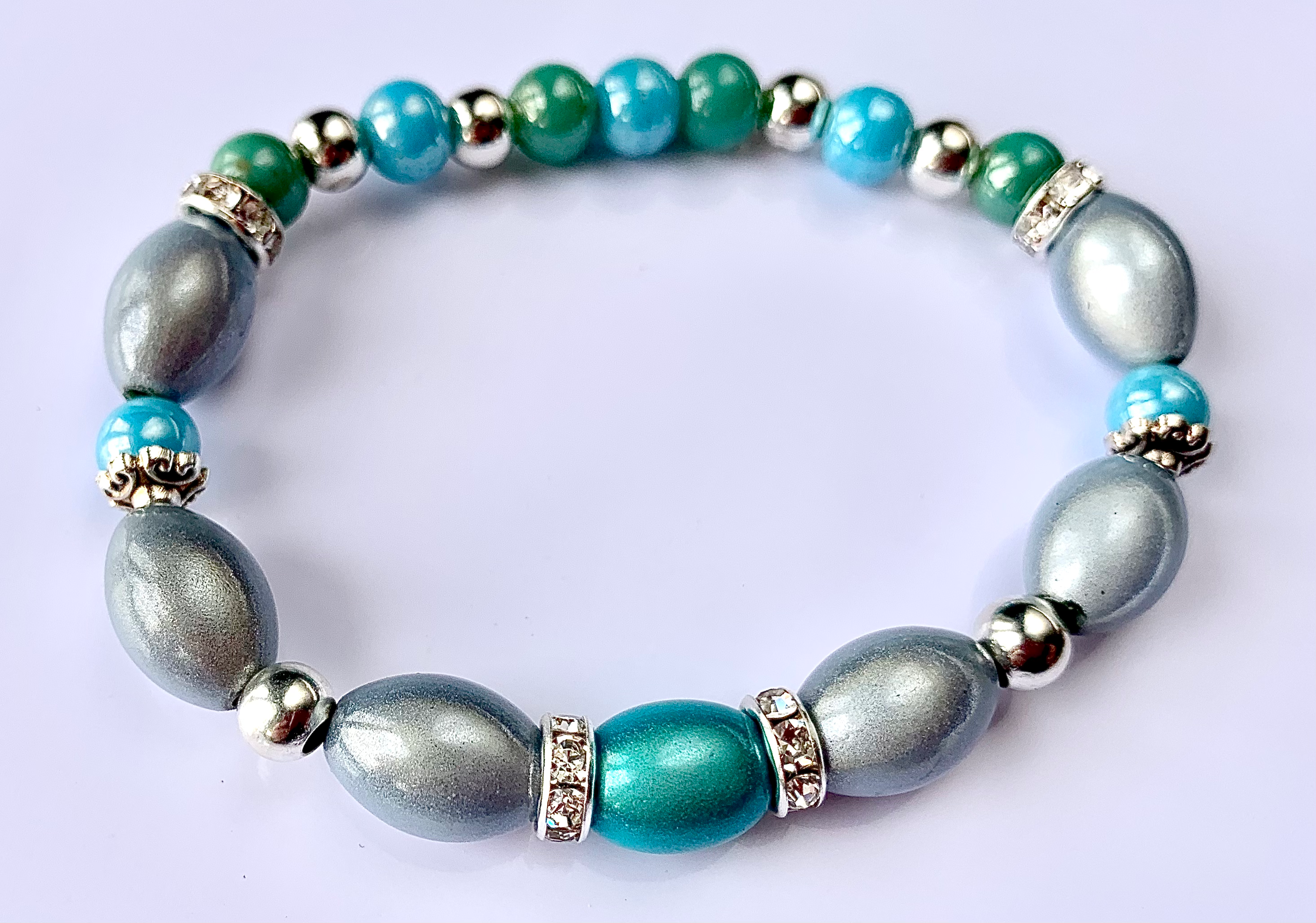 Bracelet de bille turquoise