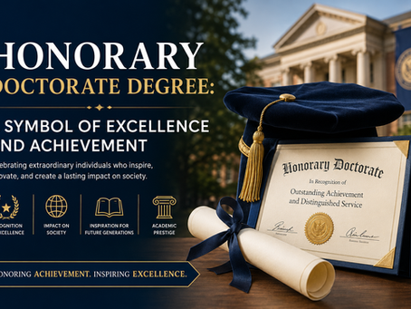 Honorary Doctorate Degree: A Symbol of Excellence and Achievement