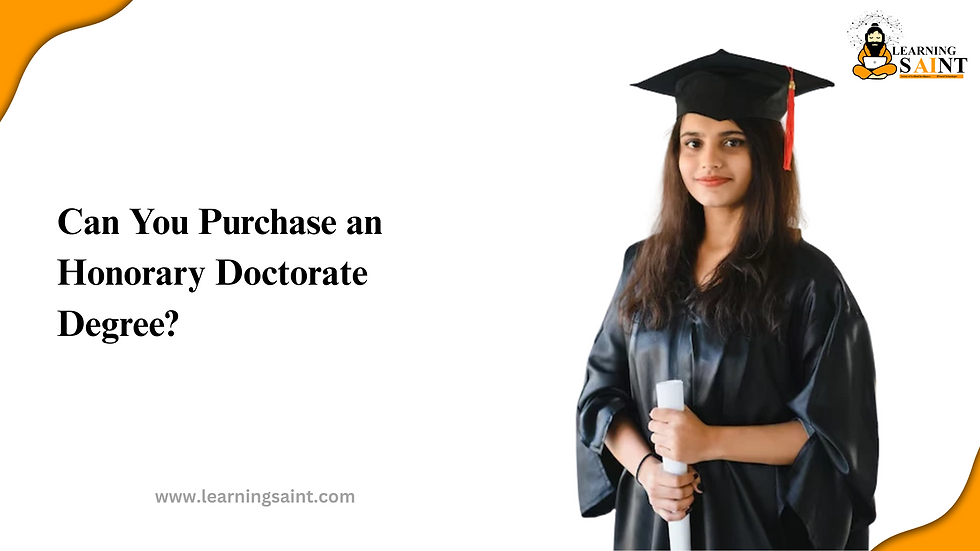 Can You Purchase an Honorary Doctorate Degree?