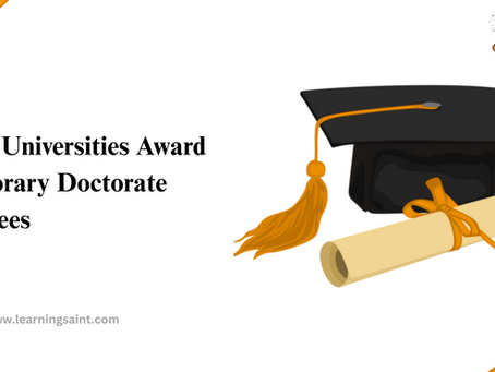 Why Universities Award Honorary Doctorate Degrees
