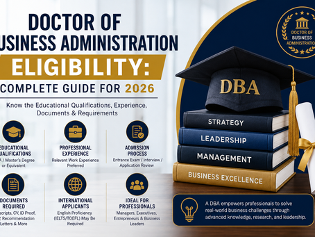 What Is the Eligibility for a Doctor of Business Administration (DBA)?
