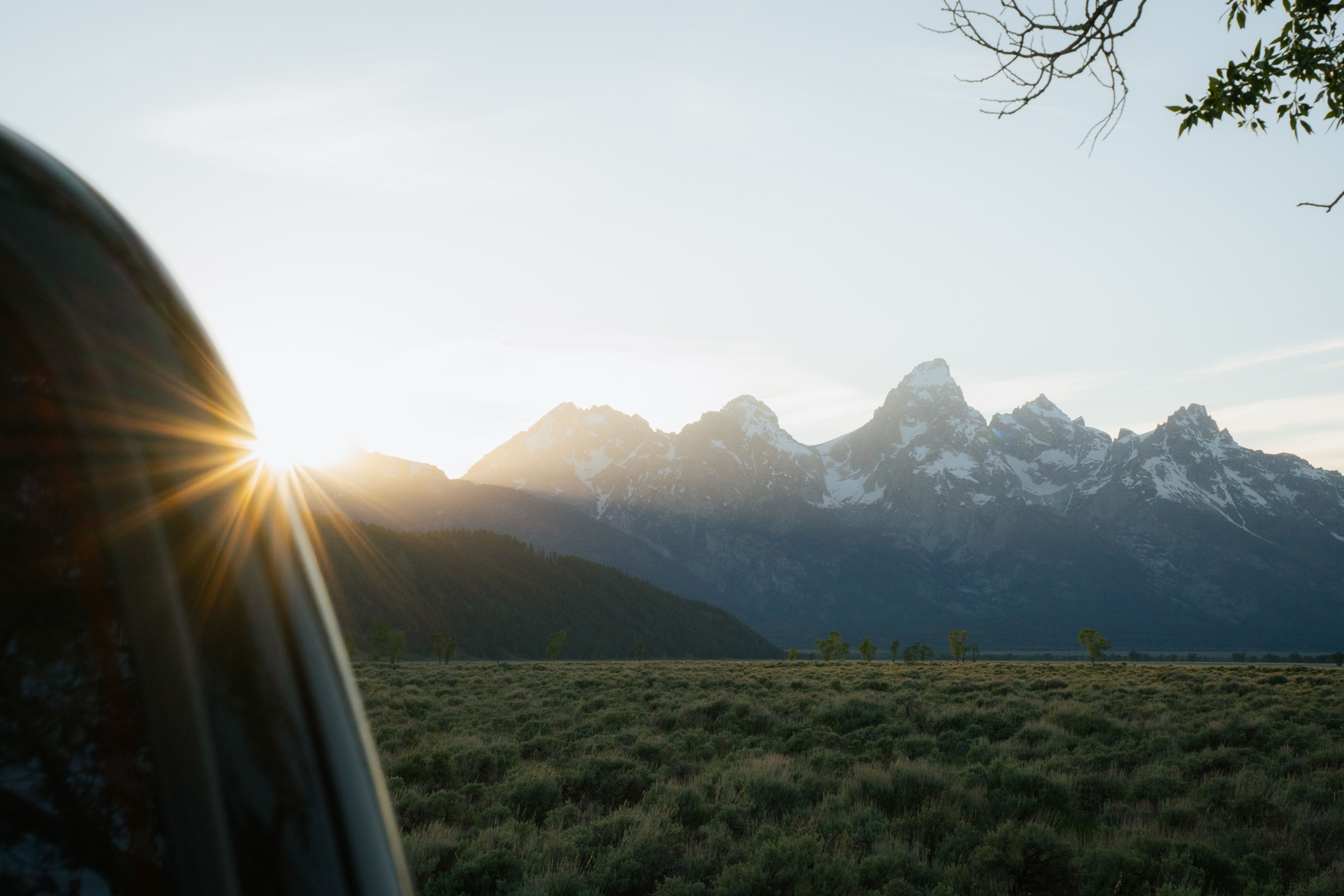 Sunset at Teton National Park