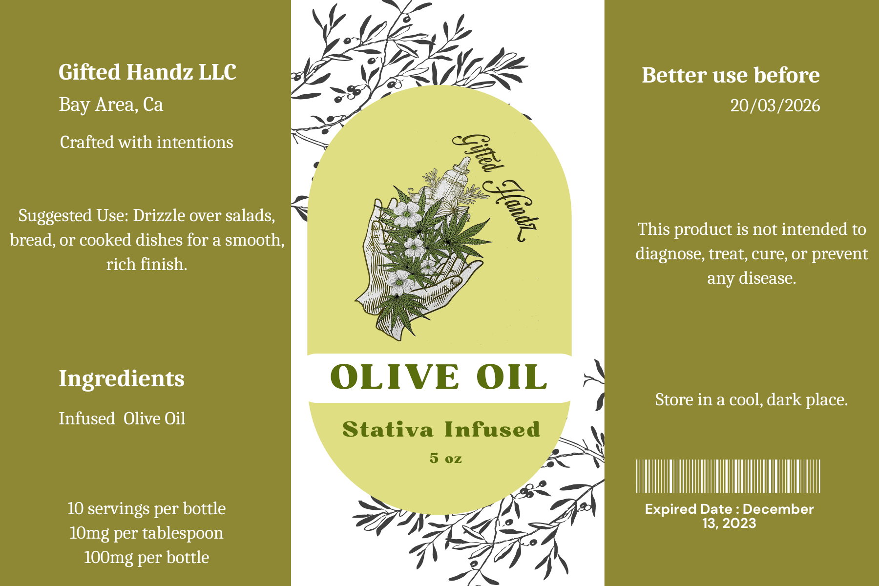 CBD Infused Olive Oil
