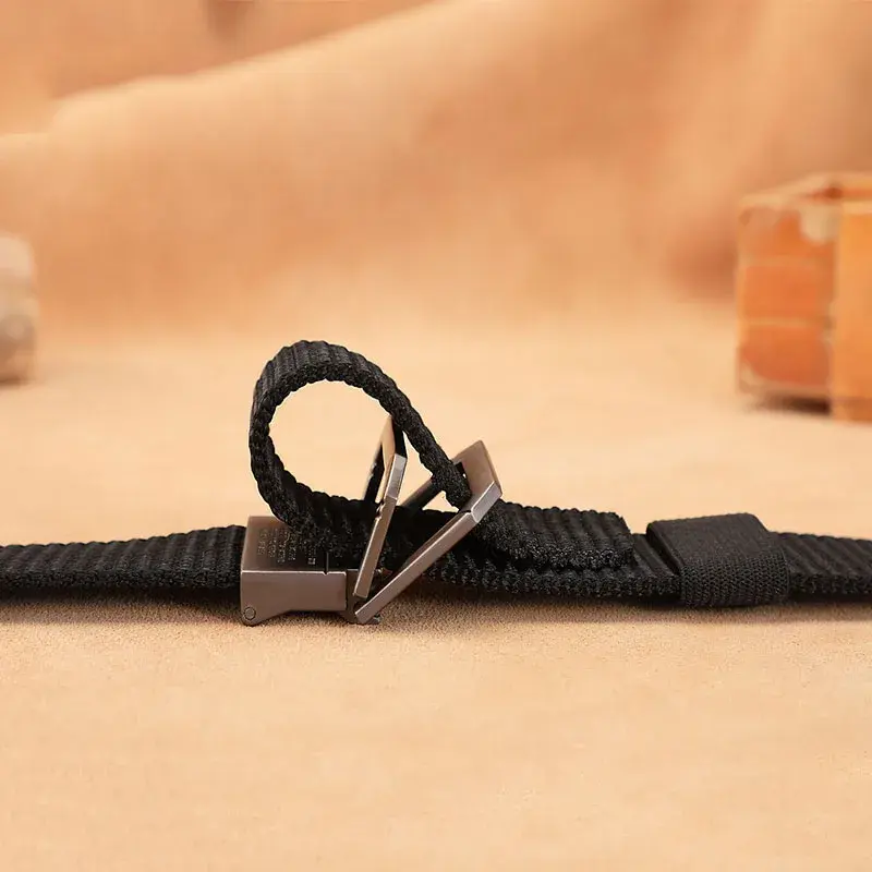 Thumbnail: Men Belt Nylon Webbing Fabric Tactical Army Canvas Casual Fashion Luxury