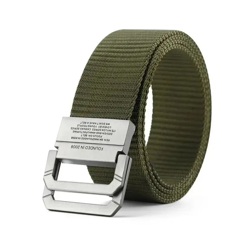 Thumbnail: Men Belt Nylon Webbing Fabric Tactical Army Canvas Casual Fashion Luxury