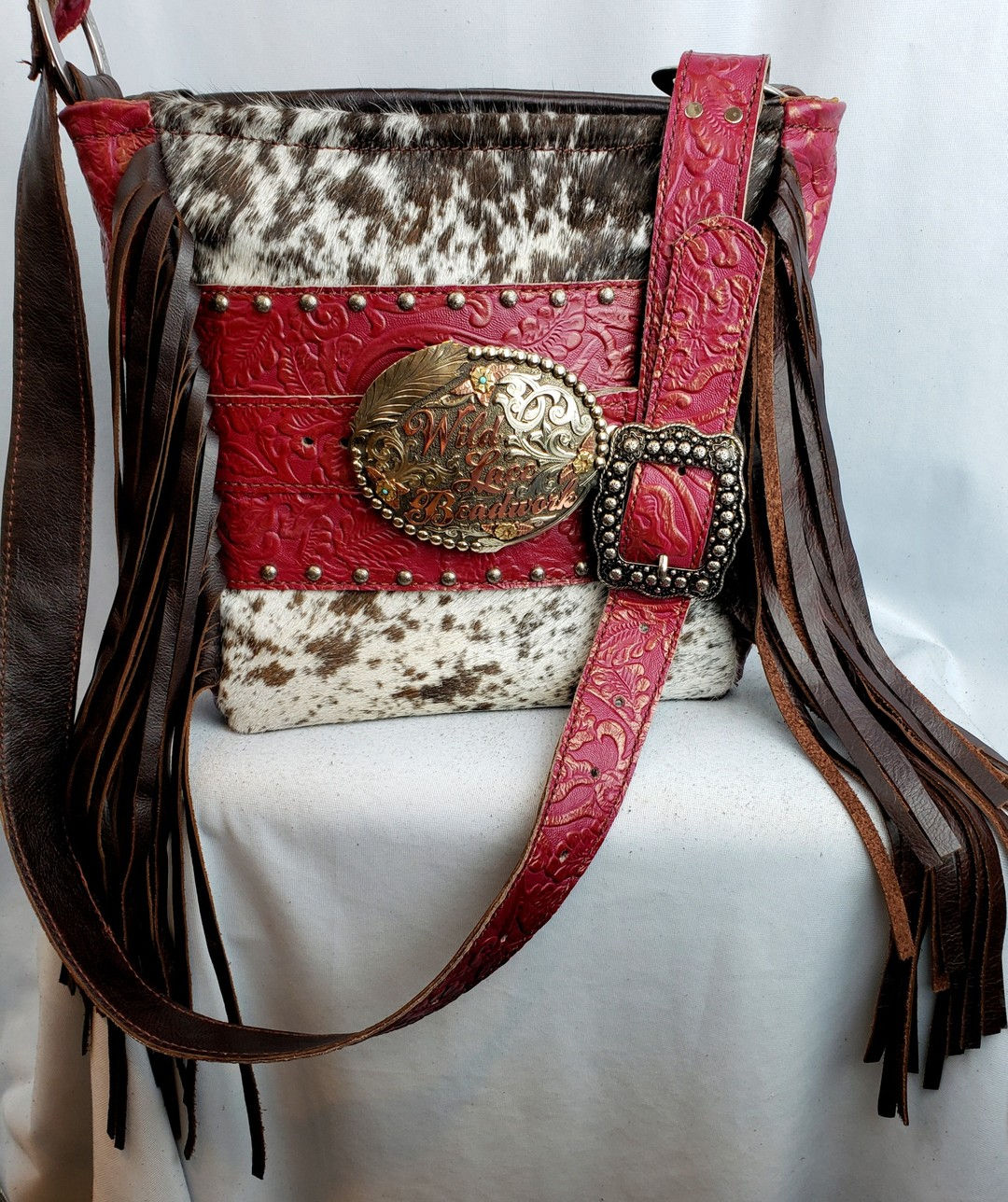 Custom Interchangeable Trophy Buckle Bag 11" X 12" X 5" Bag - Base PriceI