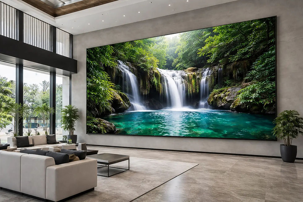 Samsung The Wall IW008A-R MicroLED display delivering exceptional brightness, contrast, and clarity indoors.
