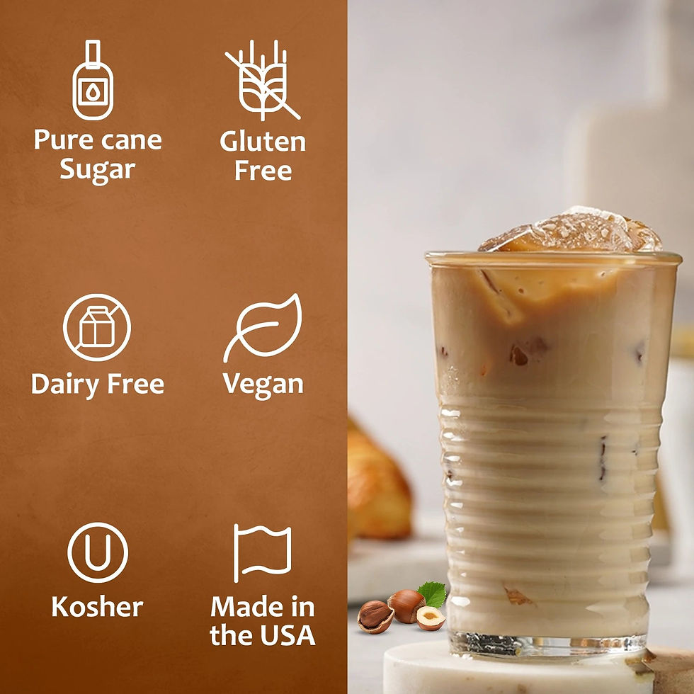 Thumbnail: Hazelnut Syrup - Made with Cane Sugar, Kosher