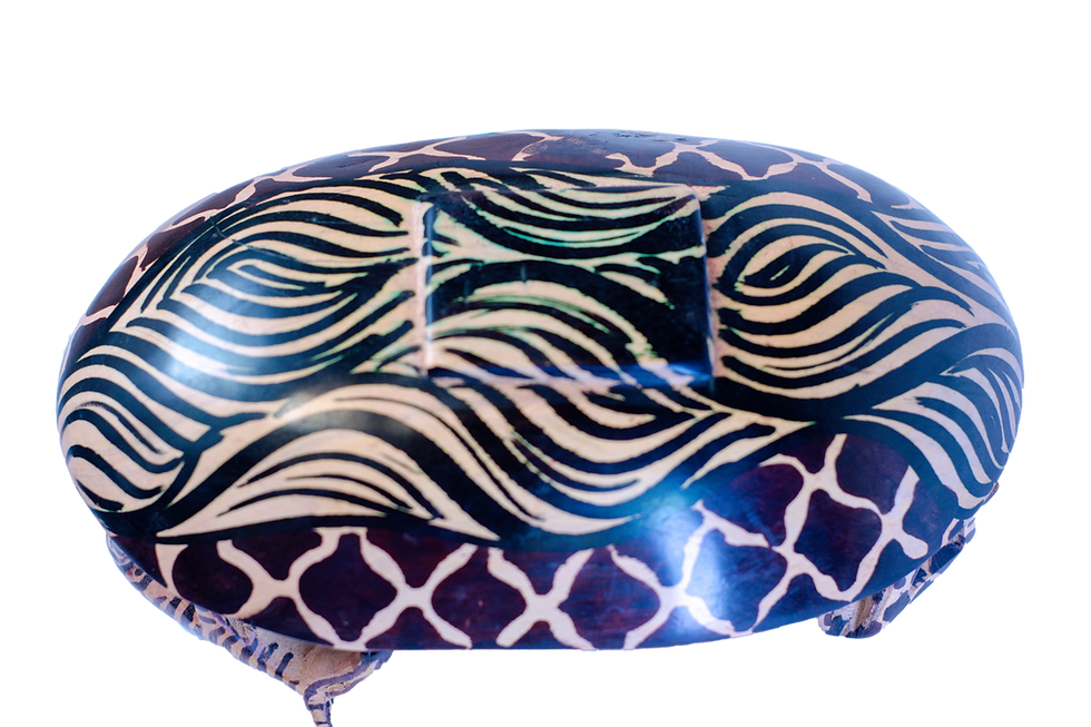 Handmade Animal Bowl with Elephant, Giraffe, and Zebra Figurines