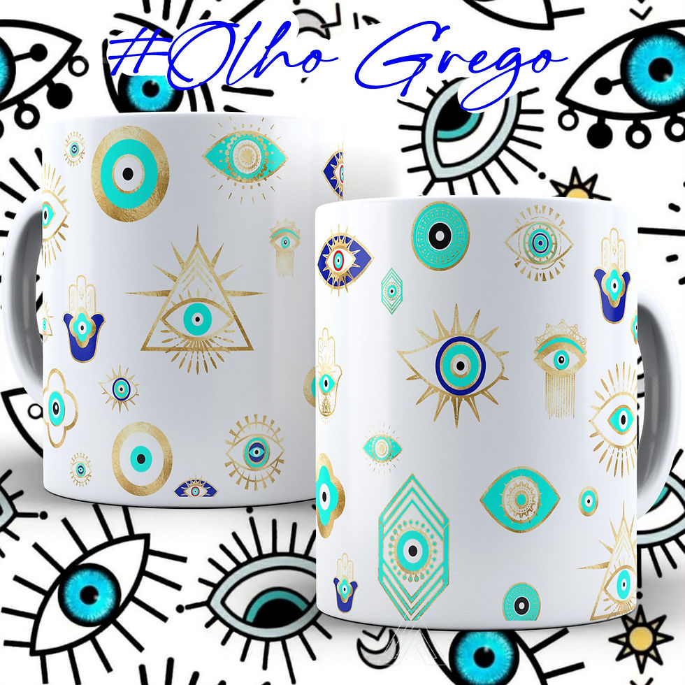 Caneca olho grego