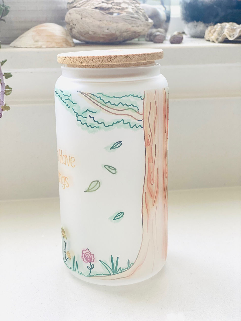 縮圖：Forest Animal Glass Can