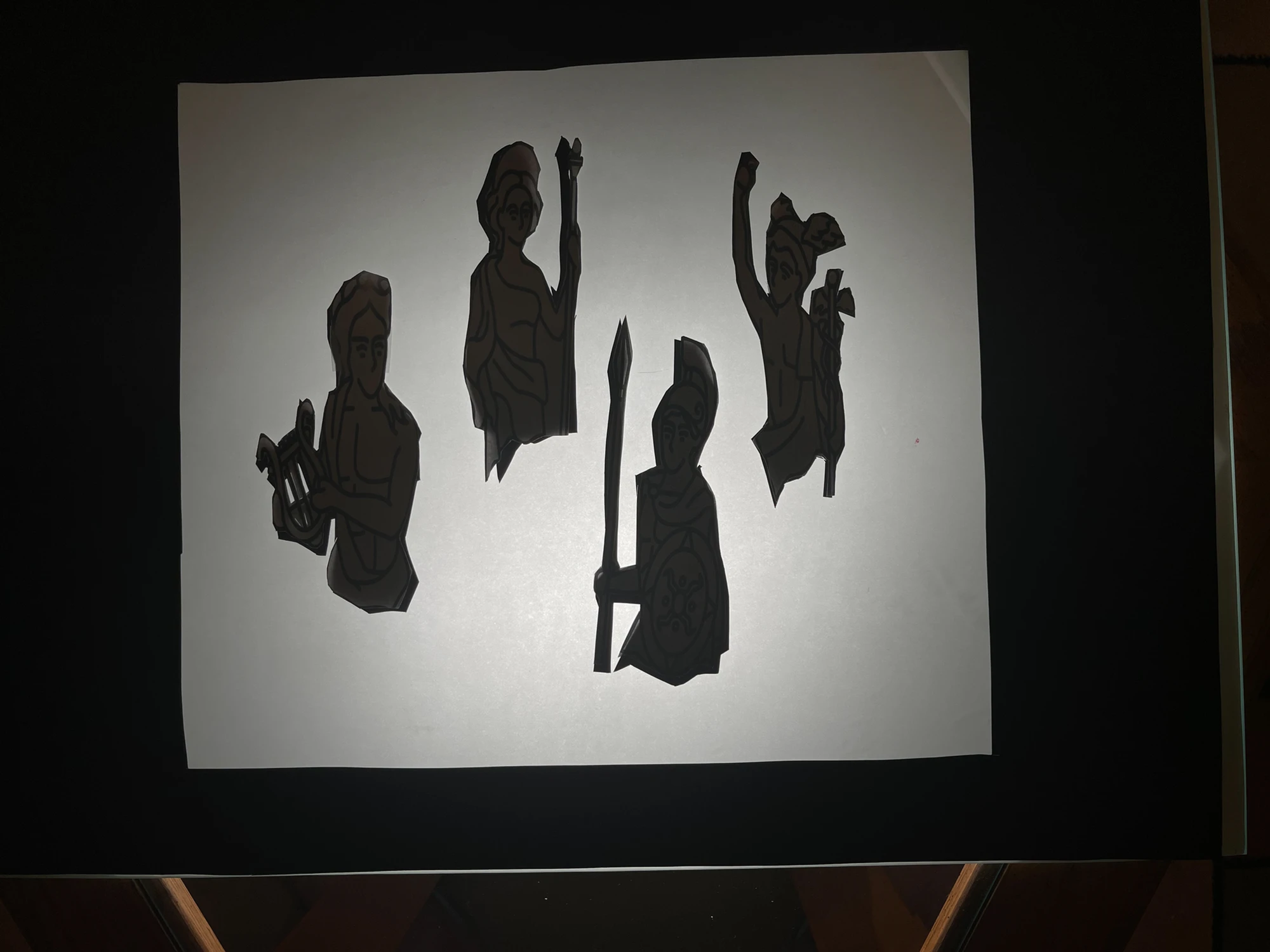Examples of my silhouette's characters