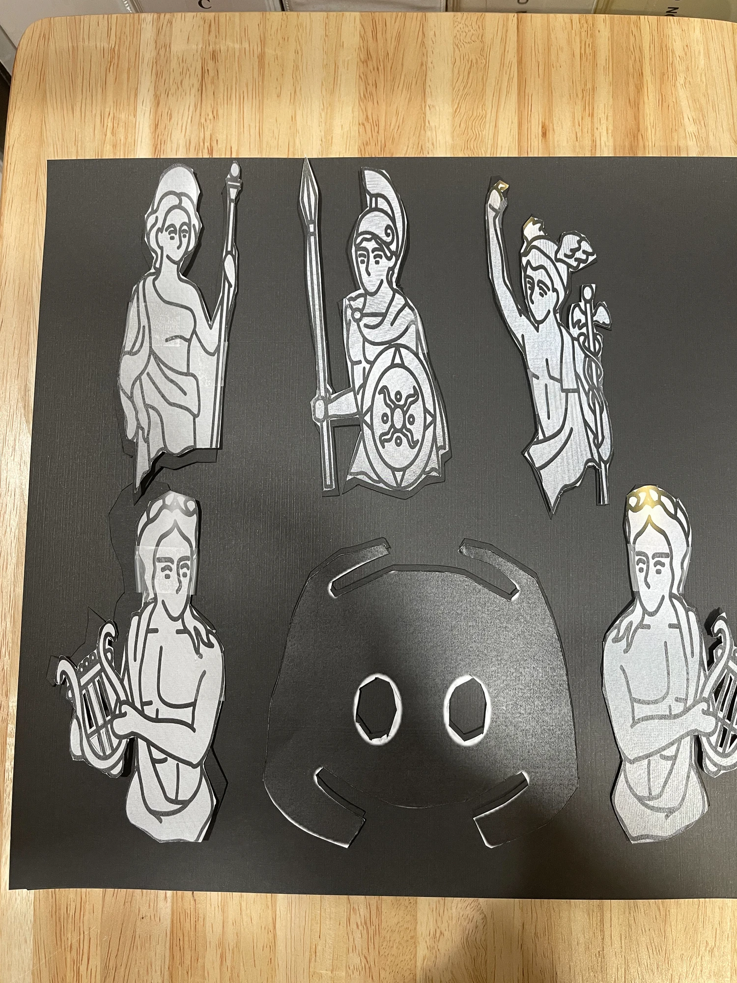 Examples of my silhouette's characters