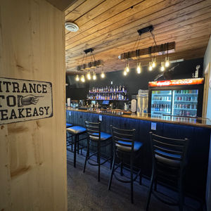 Entrance to Speakeasy Bar
