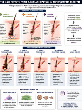 THE SCIENCE OF HAIR LOSS: FOLLICULAR MINIATURIZATION, DHT, SCALP BUILDUP & WHY CLEANSING MATTERS