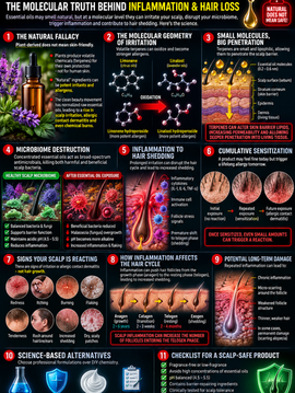 🚨 STOP OILING YOUR SCALP! The Molecular Truth Behind Inflammation, Essential Oils & Hair Loss 🧪