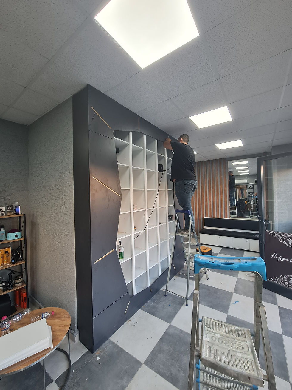 Kuaför Giriş Dolap Tasarımı