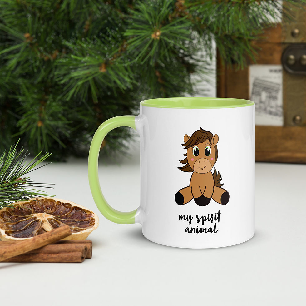 Thumbnail: Horse Mug with Color Inside copy
