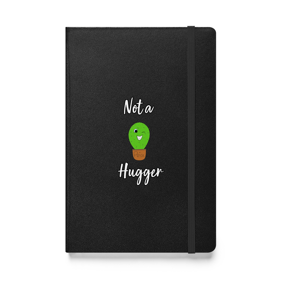 Thumbnail: Not a Hugger Hardcover bound notebook