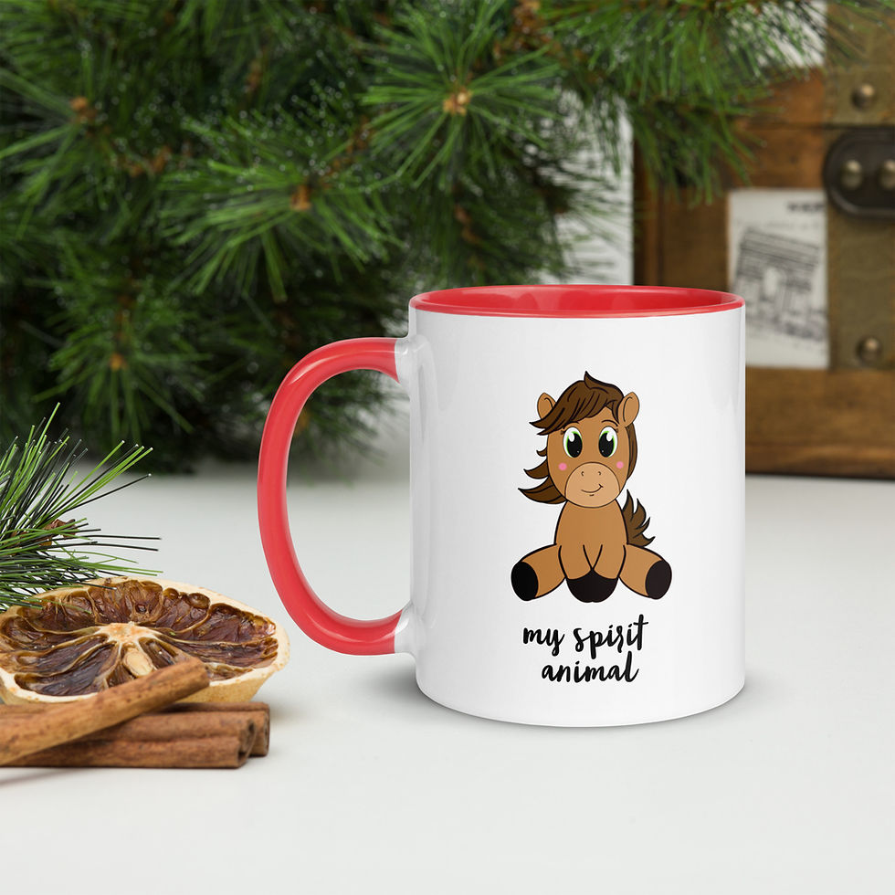 Thumbnail: Horse Mug with Color Inside copy