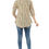 Thumbnail: Women's Elegant Floral Tunic Top in Beige