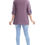 Thumbnail: Women's Embroidered Short Kurti Tunic Top in Purple