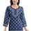 Thumbnail: Denim Blue Printed Women's Tunic Top