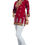 Thumbnail: Printed Poly Crepe Short Kurti Tunic in Red