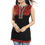 Thumbnail: Embroidered Sleeveless Tunic Top in Rayon Cotton