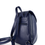 Thumbnail: Navy Blue Pebble Leather Small Backpack
