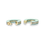 Thumbnail: Mint Green Incomplete Circle Hoop Earrings