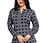Thumbnail: Geometric Print Cotton Tunic Top in Navy Blue