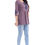 Thumbnail: Women's Embroidered Short Kurti Tunic Top in Purple