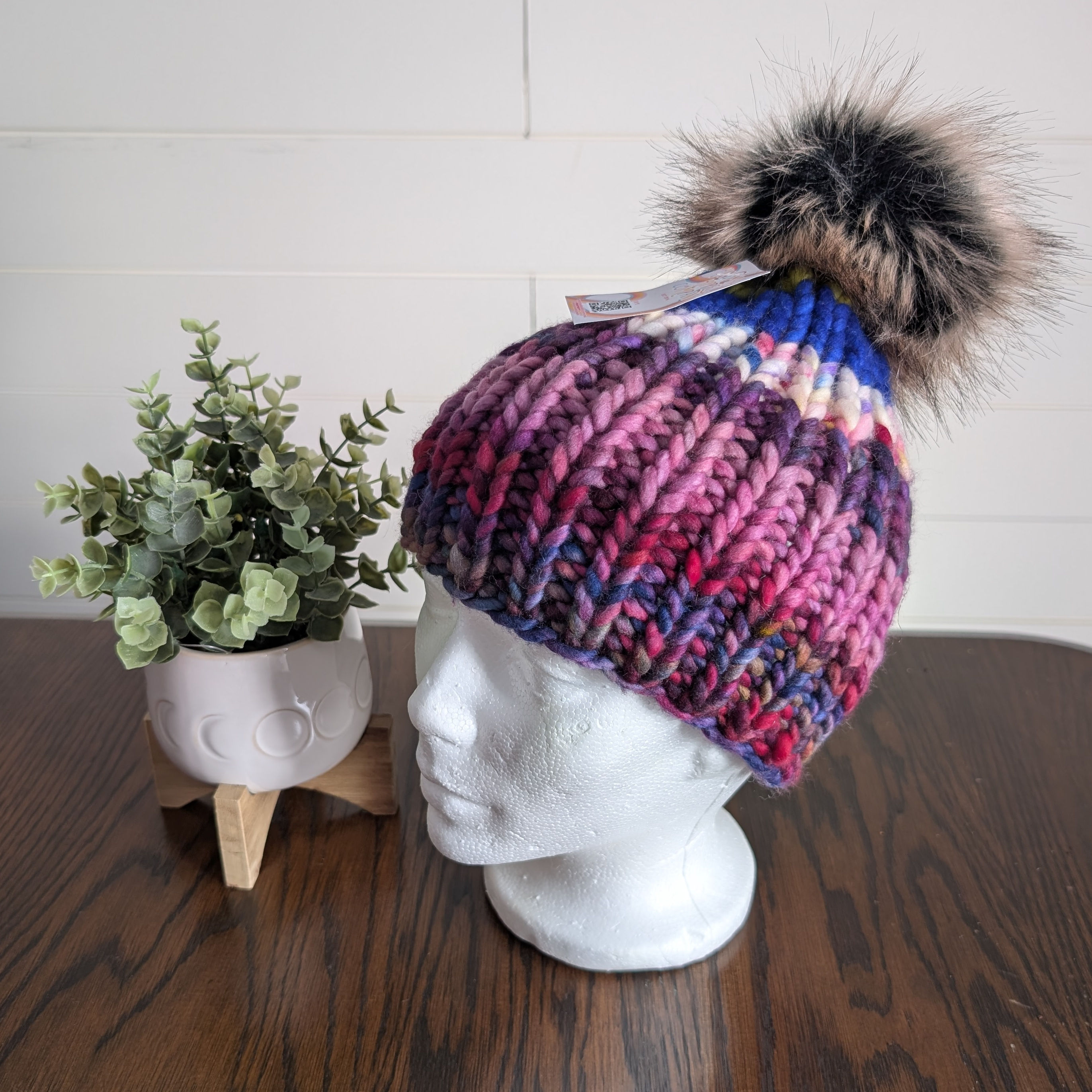 Basic Rib Scrapy Merino Beanie- Adult