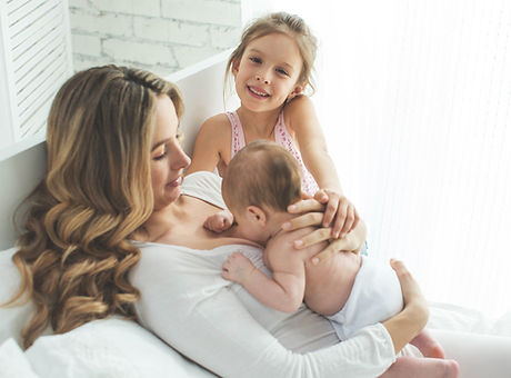 Family Love by a Mother and Her Two Daughters