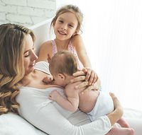 Family Love by a Mother and Her Two Daughters