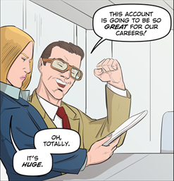 Daniel embraces the new account in RIGHTEOUS Comic