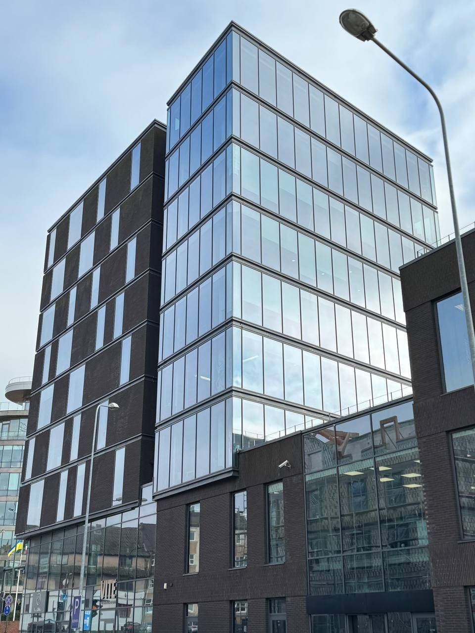 Northway medical office with aluminum facade and windows