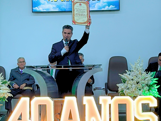 IEADC JARDIM CRUZEIRO DO SUL É HOMENAGEADA PELOS 40 ANOS DE HISTÓRIA