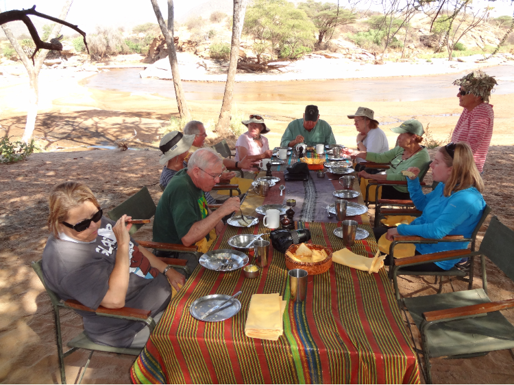 Picnic setup at Shaba National Reserve