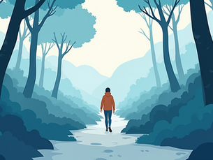 Walking outdoors to reduce stress