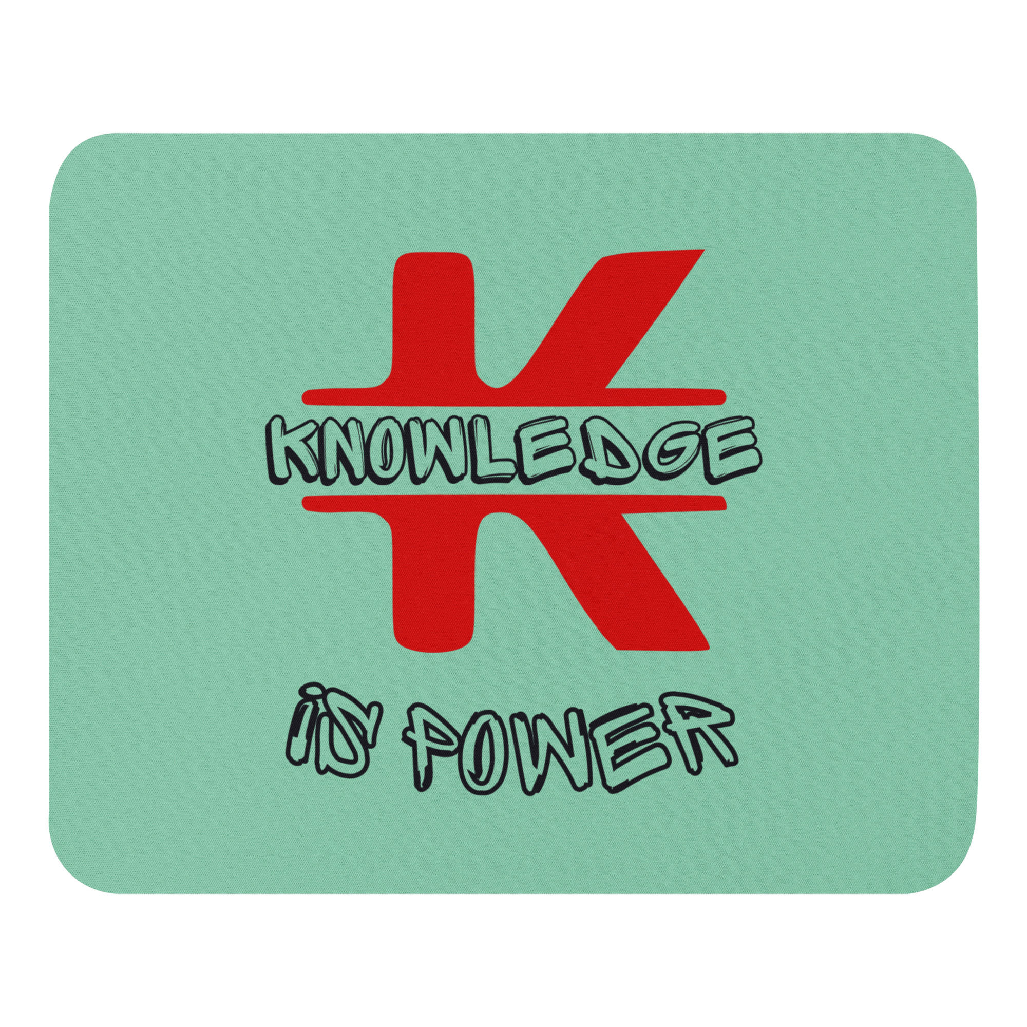 Knowledge is Power Mouse pad (Red & Black)