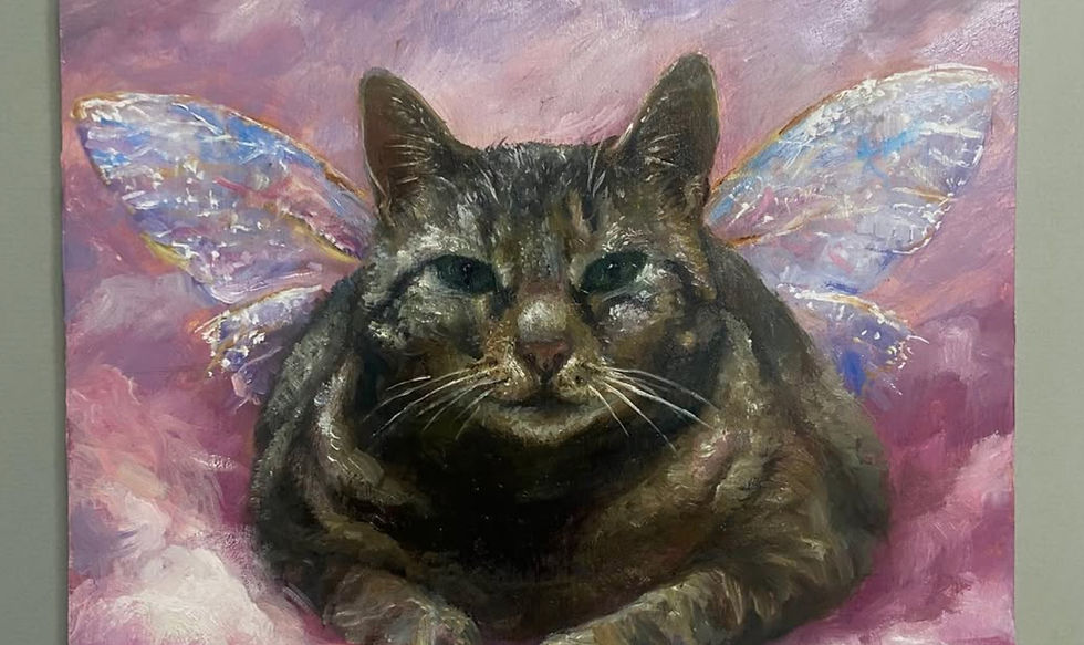 Oil Painting alla-prima: Fur Babies