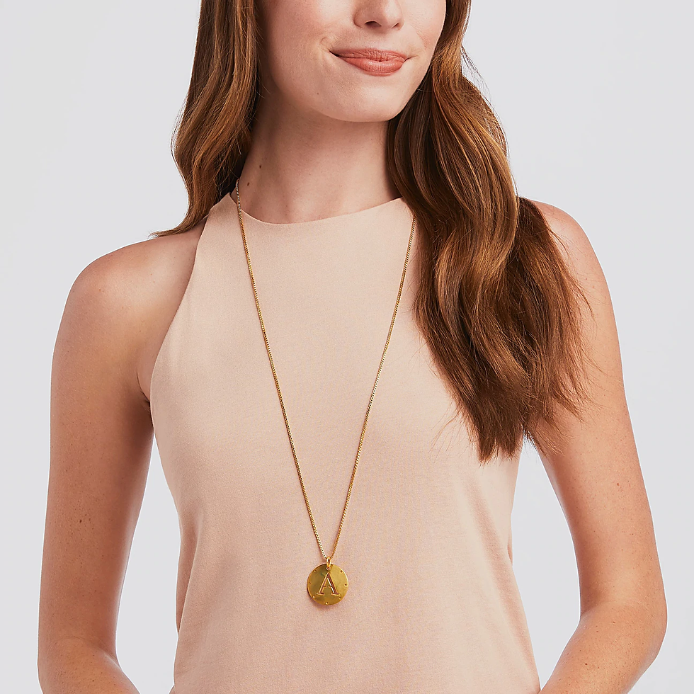 Thumbnail: Monogram Pendant Necklace