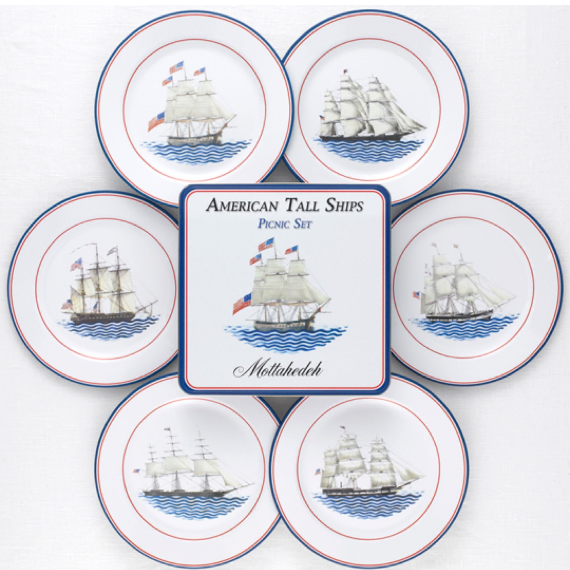 AMERICAN SHIPS PICNIC S/6-TIN