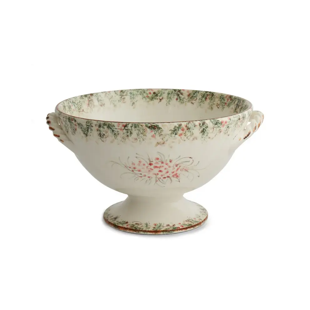 Natale Footed Bowl with Handles - NAT6817