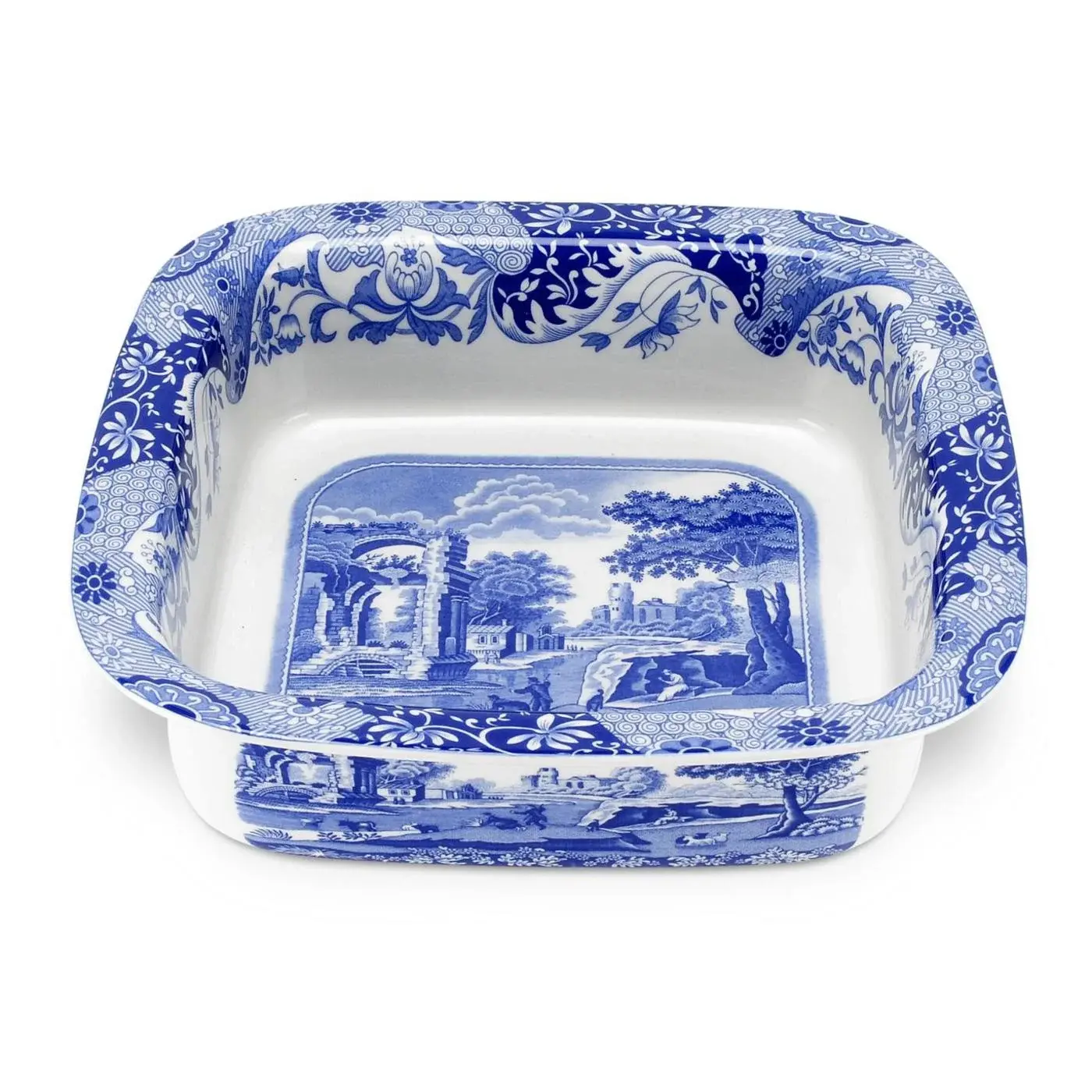 Blue Italian - Square Rim Dish