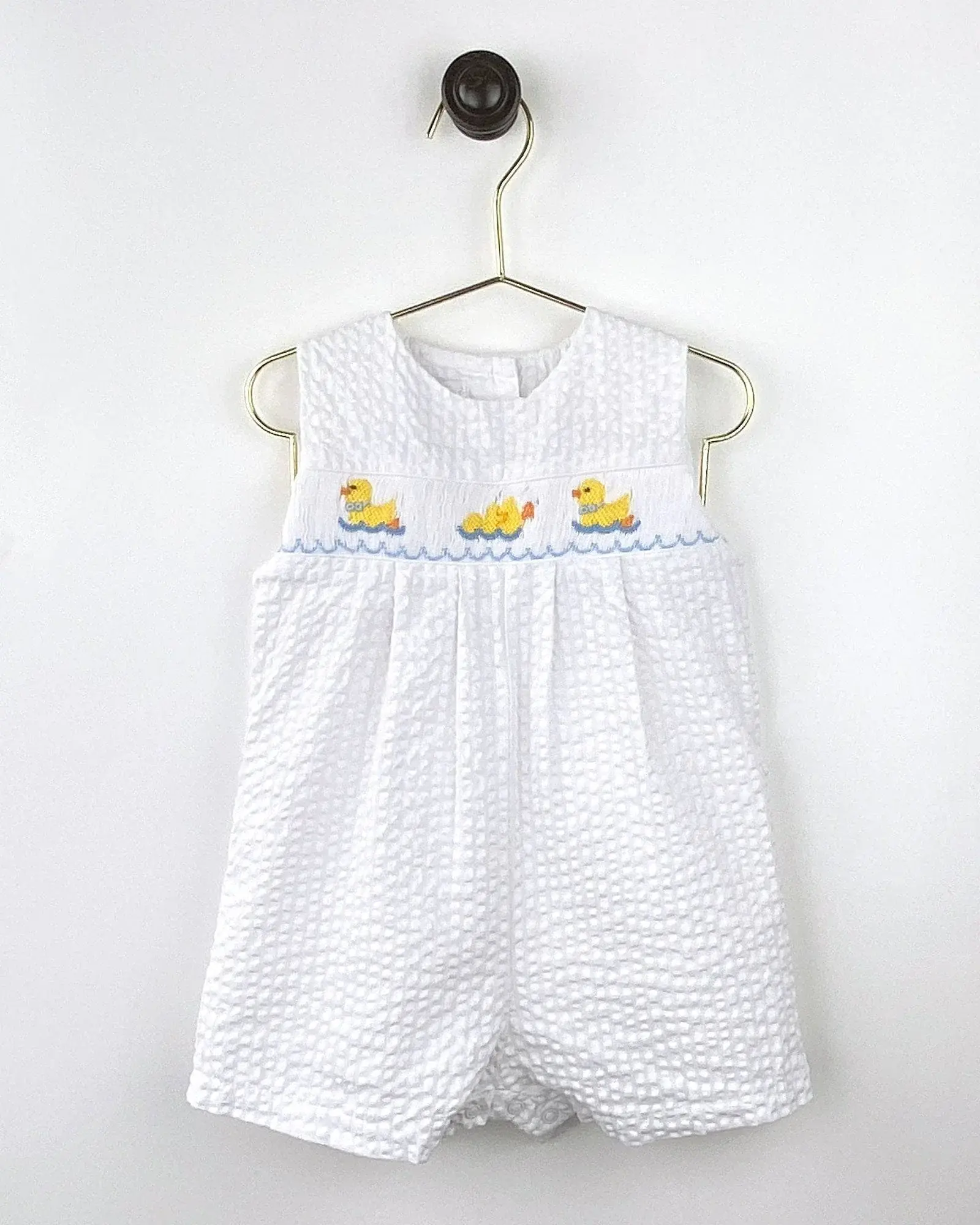 Smocked Duck Sunsuit