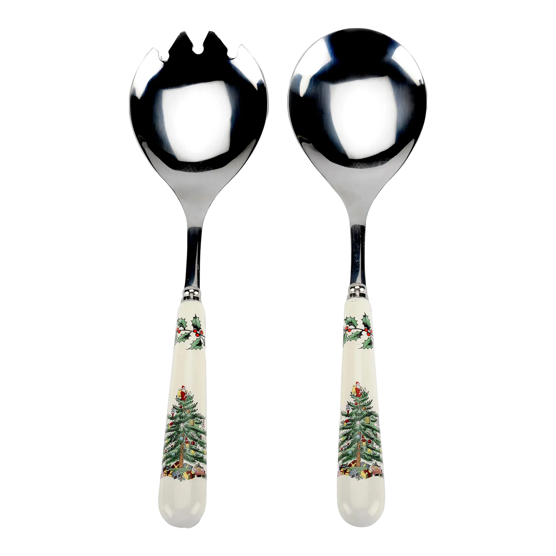 Spode Christmas Tree - Salad Servers