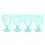 Thumbnail: Trestle Goblet Aqua Set of 4